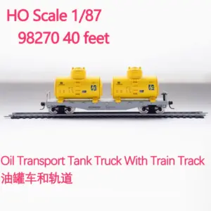 Diecast HO Scale 1/87 Oil Tank Truck Model 19 S99fb79712bcf41e6b07ab052c8b5c33cF