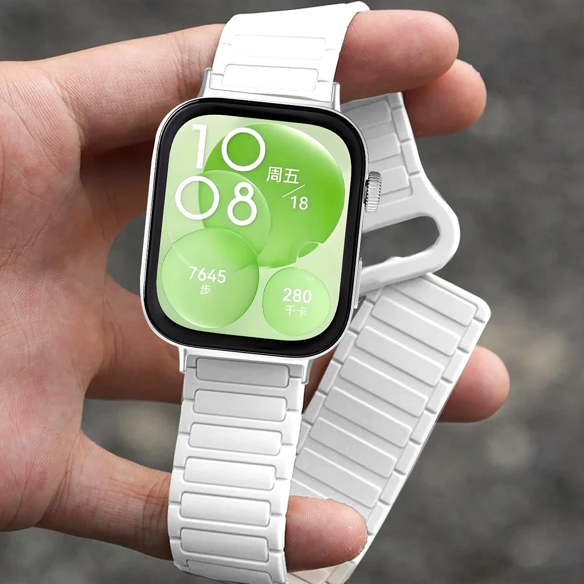 Magnetic Silicone Strap for Huawei Watch Fit 3 2 Magnetic Silicone Strap for Huawei Watch Fit 3 - Image 2