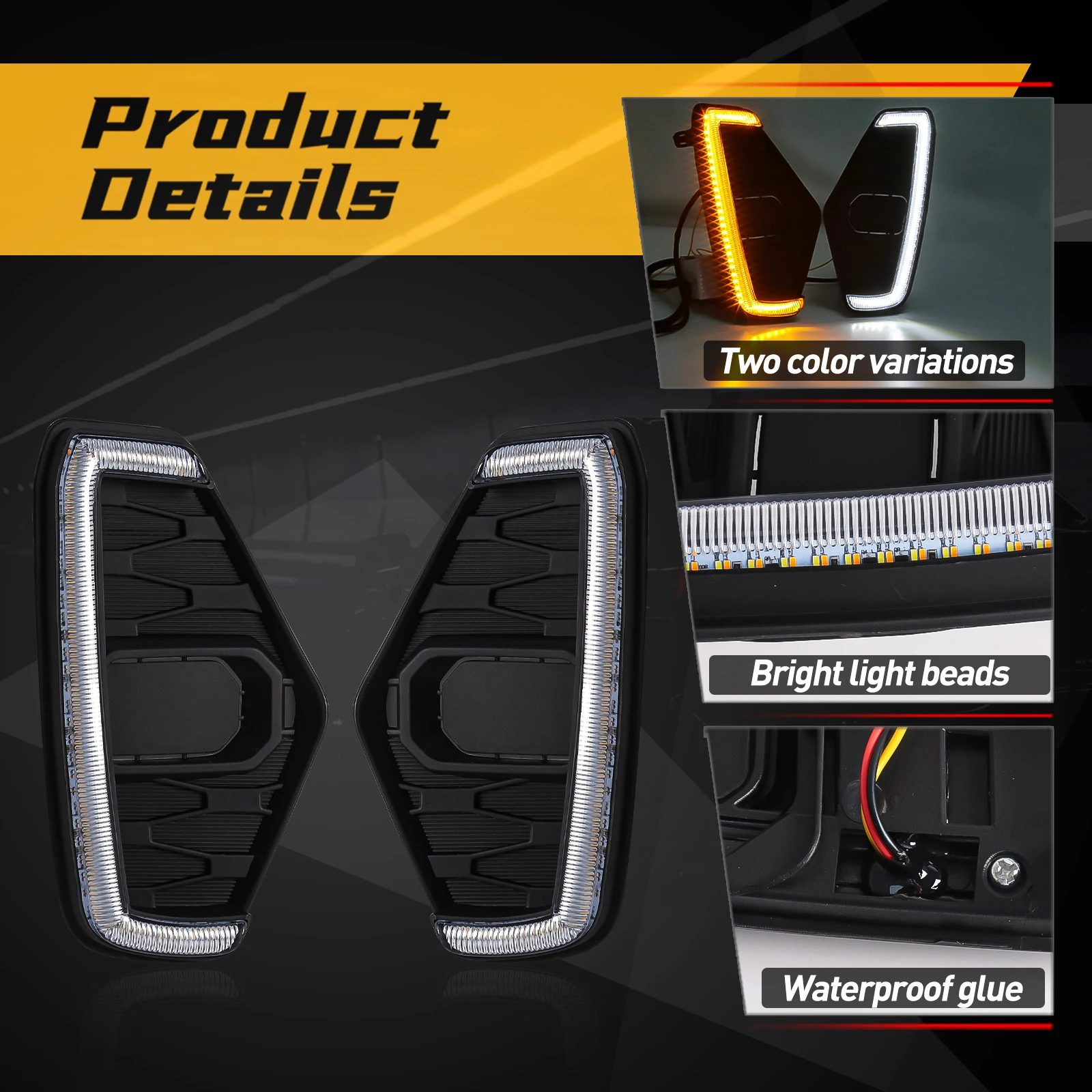 LED Fog Lamps for Nissan Navara NP300 2020-2022 4 LED Fog Lamps for Nissan Navara NP300 2020-2022 - Image 4