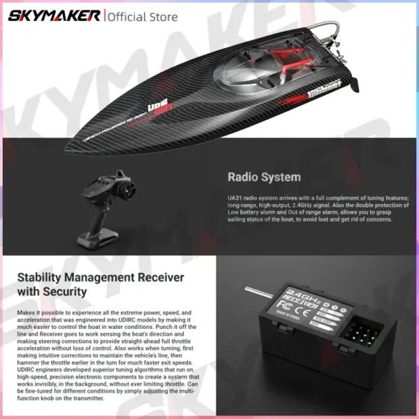 UDiRC UDI022 High-Speed Remote Control Boat - Image 5