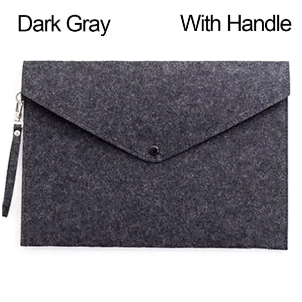 A4 Felt Document Folder with Buckle - Image 7