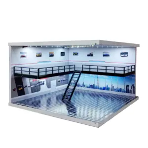 1/64 1/43 Scale Car Garage Diorama Model 17 S9ae2e35073d646e58dc0453d1f3c2a06y