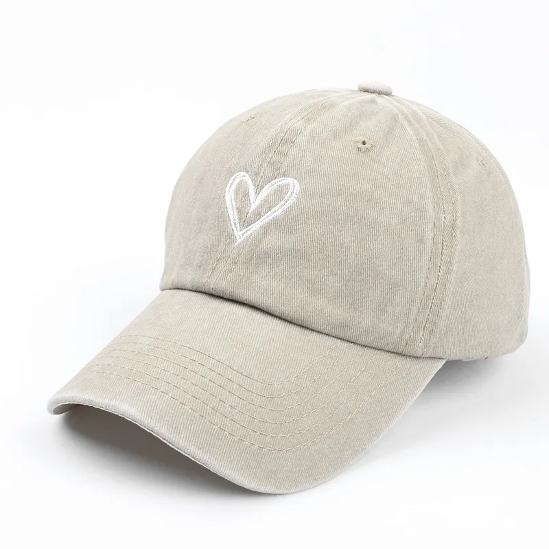 Retro Washed Distressed Love Embroidered Baseball Cap 11 Retro Washed Distressed Love Embroidered Baseball Cap - Image 11