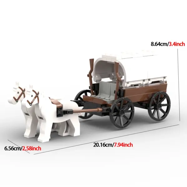 Medieval Carriage Building Blocks Kit for Adults - Image 8