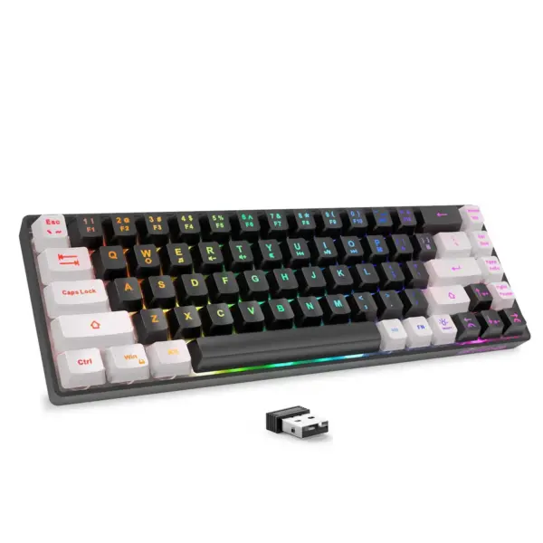Wireless Rechargeable Gaming Keyboard 68 Keys - Image 11