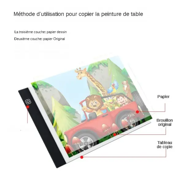 A3/A4/A5 Dimming LED Drawing Copy Pad Board - Image 5