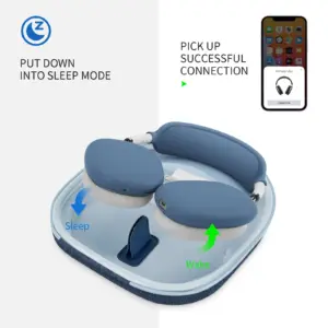 Smart Case for AirPods Max Headphones with Silicone Covers 8 S9c602695395240e1ac2731bbf66a1756k