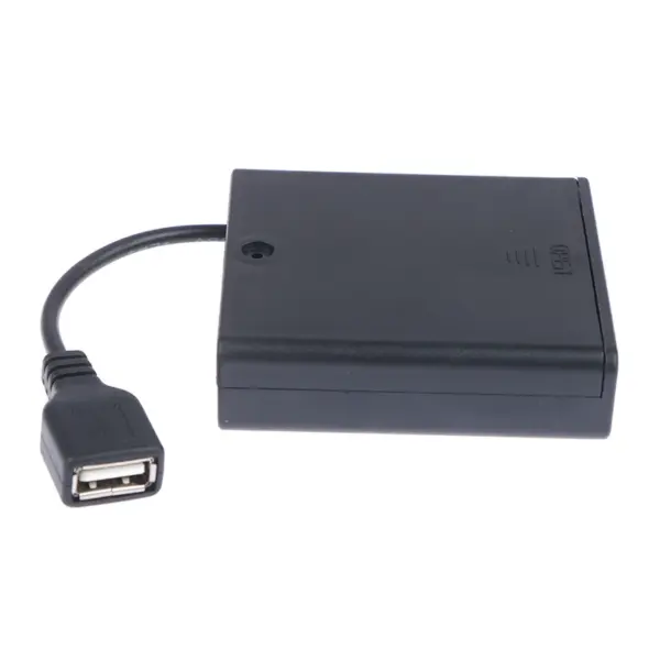 4 Pack AA USB Battery Box for LED Lights - Image 6