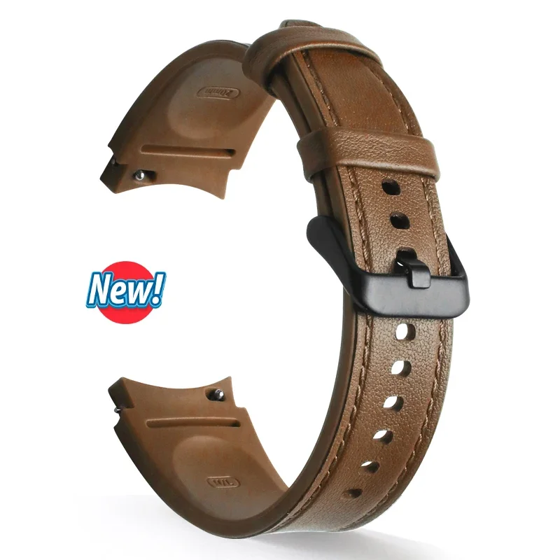 Silicone Leather Strap for Samsung Galaxy Watch 6/5 Pro 5 Silicone Leather Strap for Samsung Galaxy Watch 6/5 Pro - Image 5