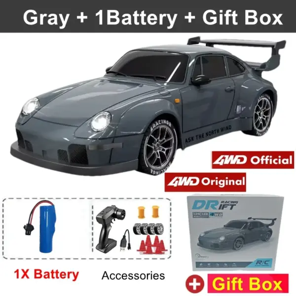4WD RC Drift Car with LED Lights and Remote - Image 24