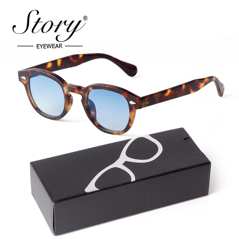 Gradient Blue Round Sunglasses for Adults S22728 2 Gradient Blue Round Sunglasses for Adults S22728 - Image 2