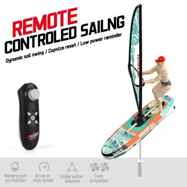 Remote Control Sailboat for Pool Play - Image 13