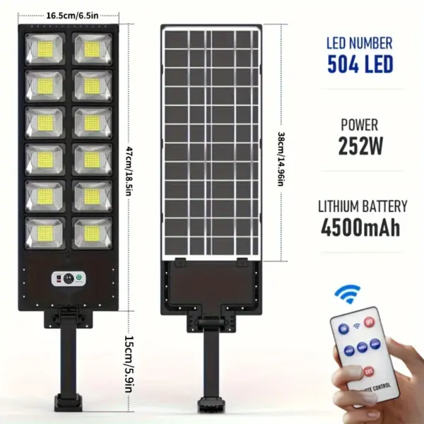 250W Solar Flood Light with Motion Sensor - Image 8