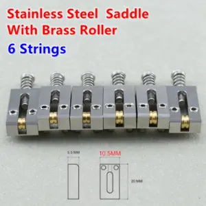 Electric Guitar Bridge Saddles Set 10.5MM/10.8MM 70 S9da26b5108ef4c8c8198727ccc8eed8dI