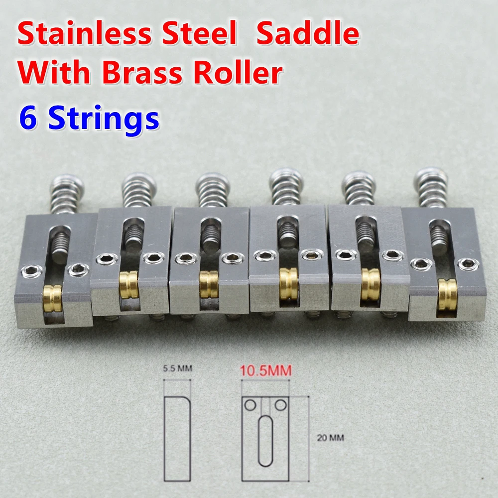 Electric Guitar Bridge Saddles Set 10.5MM/10.8MM 35 Electric Guitar Bridge Saddles Set 10.5MM/10.8MM - Image 35