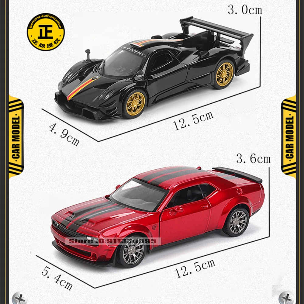 MSZ 5-inch Pagani Zonda Alloy Car Model 2 MSZ 5-inch Pagani Zonda Alloy Car Model - Image 2