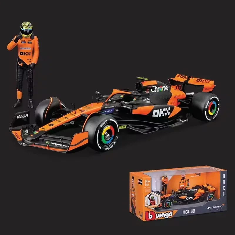 Bburago 1:24 F1 McLaren Lando Norris Model 11 Bburago 1:24 F1 McLaren Lando Norris Model - Image 11