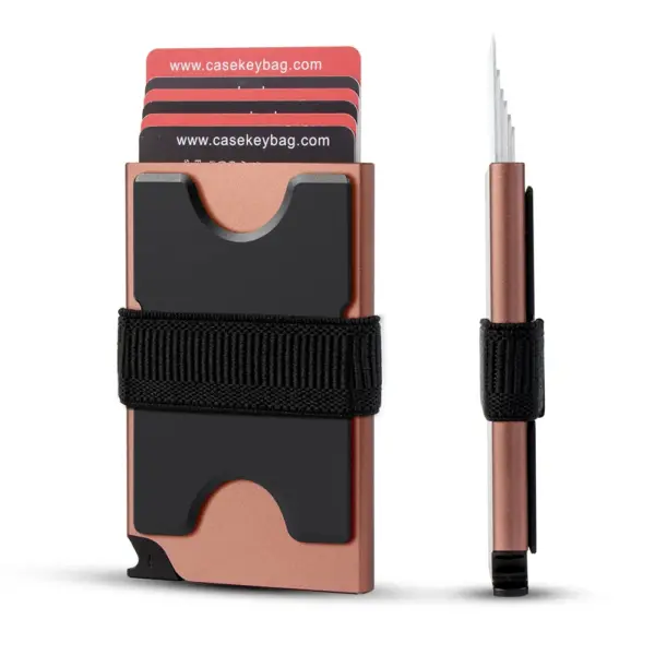 Minimalist RFID Blocking Metal Popup Wallet - Image 12