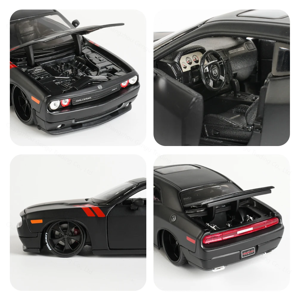 Maisto 1:24 Black Dodge Challenger Model Car 5 Maisto 1:24 Black Dodge Challenger Model Car - Image 5