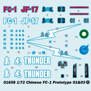 1/72 Chinese FC-1 Fierce Dragon Prototype Aircraft Model Kit 14 S9f17500c86934fc28347932ef3fbcc1f6