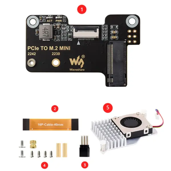Raspberry Pi 5 PCIe to M.2 Adapter - Image 7