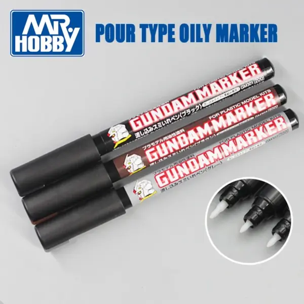 MR.HOBBY GM301 GM302 GM303 Permeating Paint Markers 3pcs - Image 2