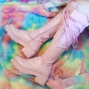 Women’s Gothic Zipper Knee High Boots with Chunky Heel 15 Sa01bab50bec340d6a8c751540938e59de