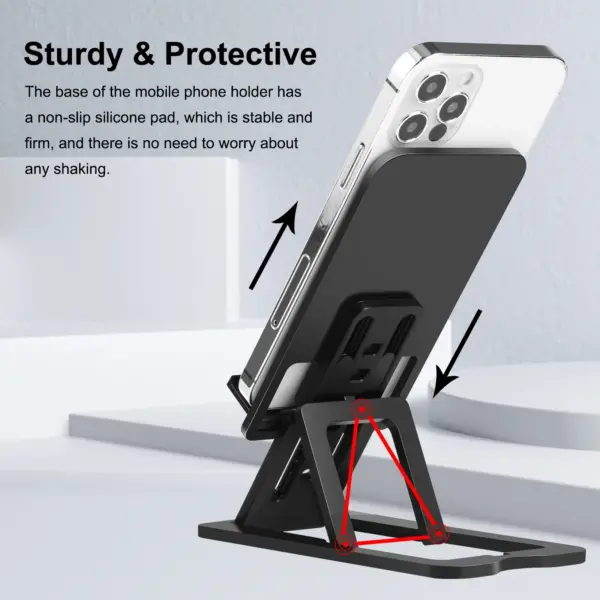 Adjustable Folding Desktop Holder for 12-Inch Devices - Image 4