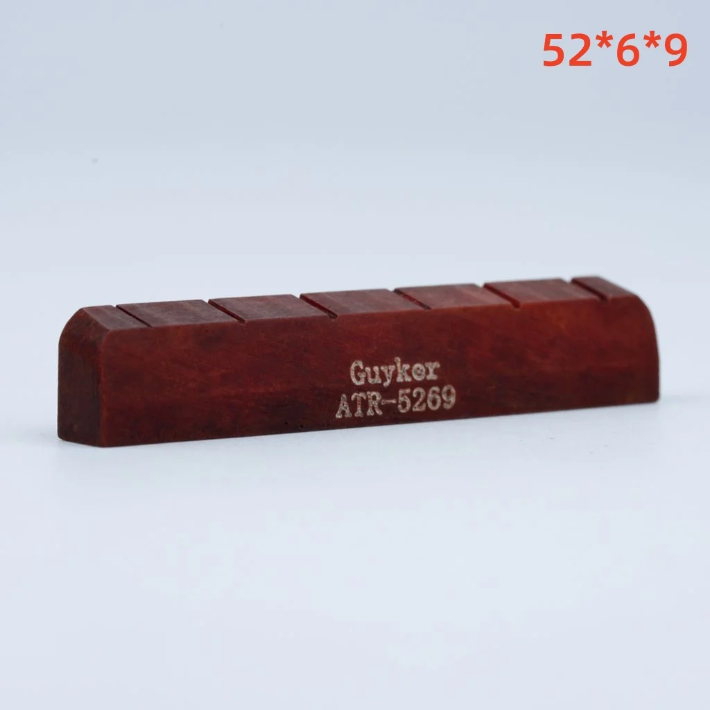 Guyker Acoustic Guitar Bone Nut ATR Red 16 Guyker Acoustic Guitar Bone Nut ATR Red - Image 16