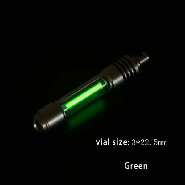 Titanium Luminous Keychain Light with Vial - Image 7
