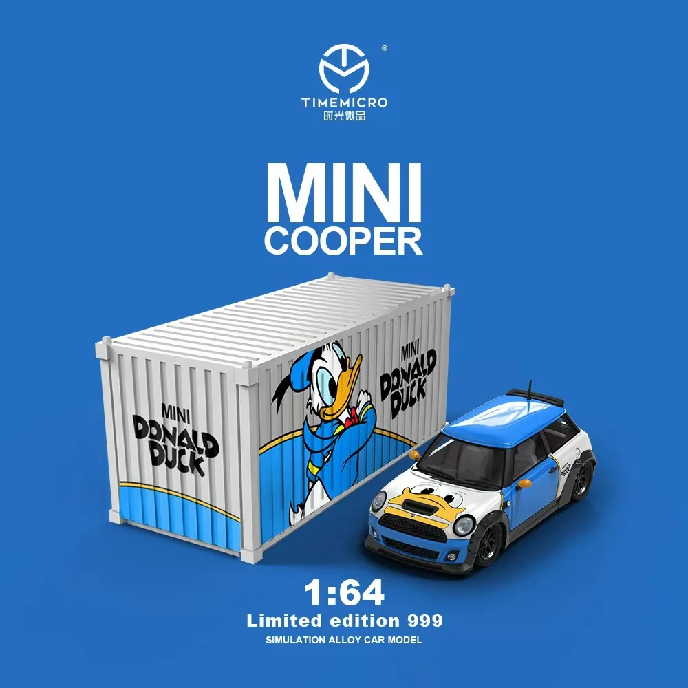 1:64 Mini Cooper Donald Duck Alloy Model 9 1:64 Mini Cooper Donald Duck Alloy Model - Image 9