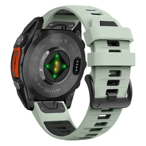 Two-Tone Silicone Strap for Garmin Fenix 8/7/Descent - Image 8