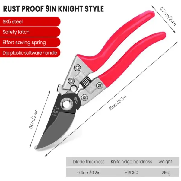 Heavy Duty Stainless Steel Pruning Shears - Image 7