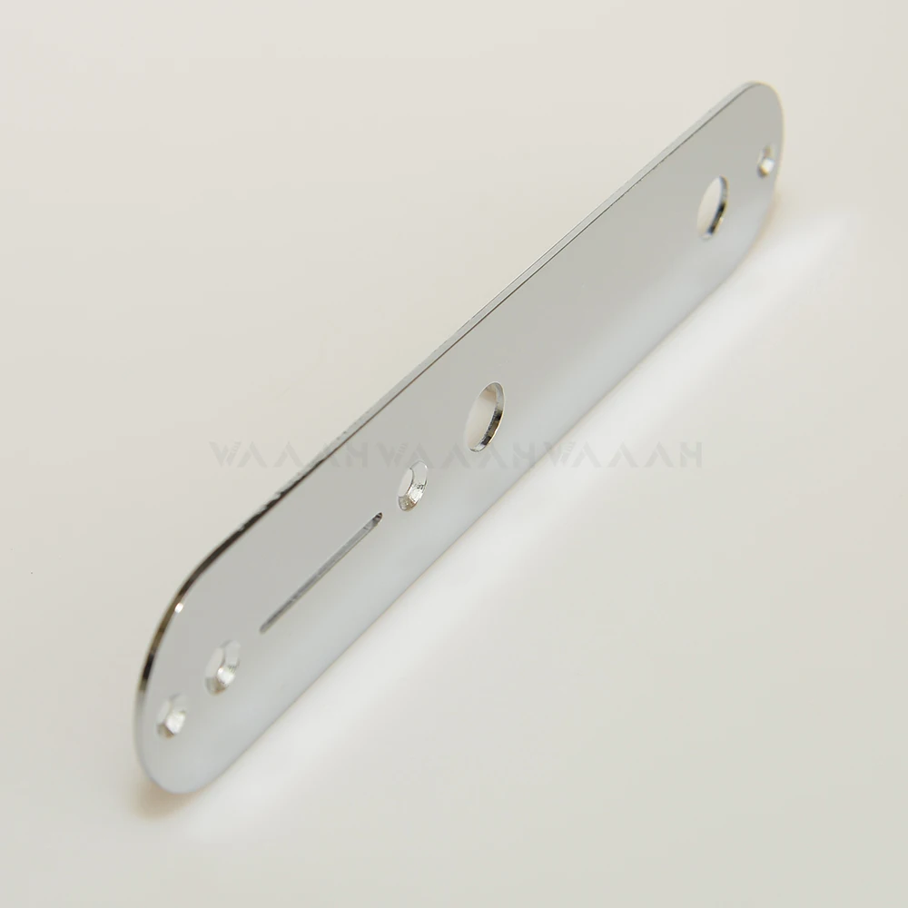 Nickel Chrome Control Plate for Tele Guitar 3 Nickel Chrome Control Plate for Tele Guitar - Image 3