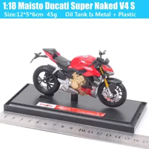 Maisto Ducati Super Naked V4 S 1:18 Diecast Model 26 Sa1e684ac1da5436aad383f30cd237843e
