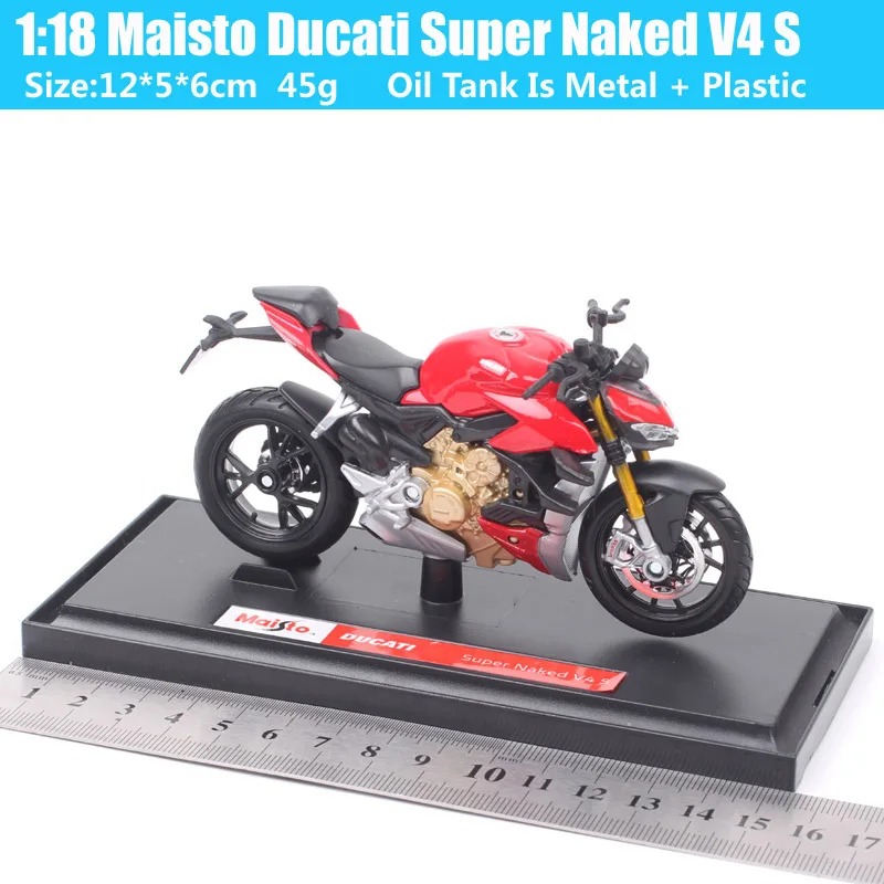 Maisto Ducati Super Naked V4 S 1:18 Diecast Model 9 Maisto Ducati Super Naked V4 S 1:18 Diecast Model - Image 9