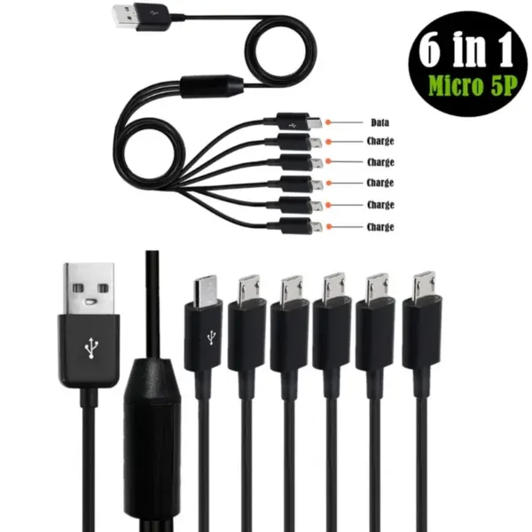 6-in-1 USB Type-C Splitter Charging Cable - Image 9