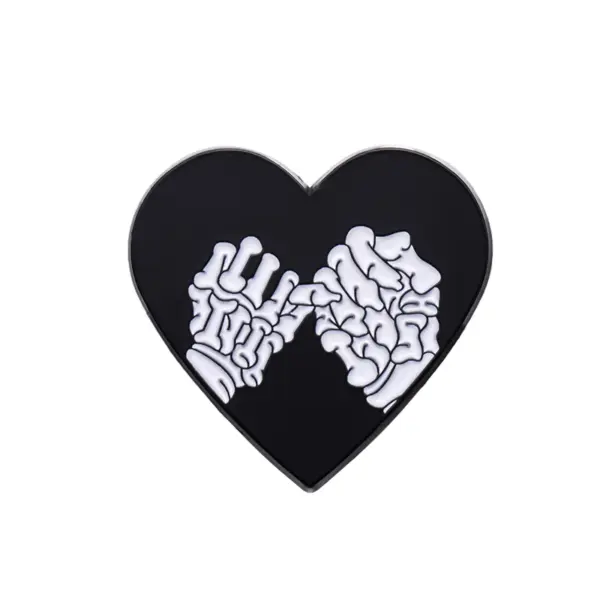 Heart Shape Ocean Wave Tears Brooch Piercing - Image 10