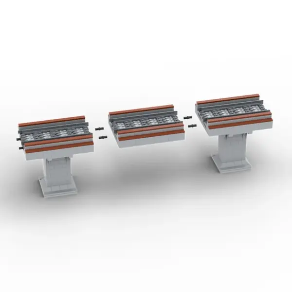 Train Track Bridge Pier Model Building Block - Image 5
