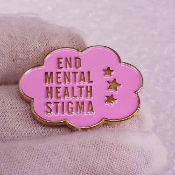 Overthinking It Enamel Pin for Mental Health - Image 4