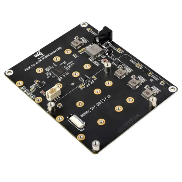 Raspberry Pi 5 PCIe to 4-CH NVMe Adapter Board - Image 4