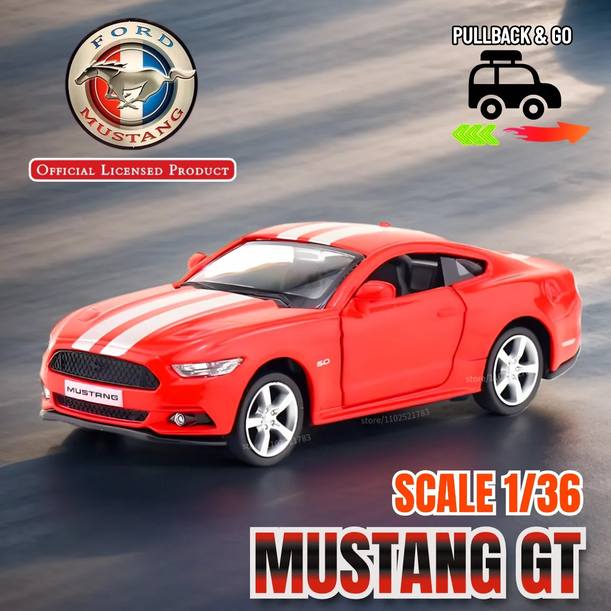 Maserati MC20 1:36 Diecast Pullback Car 22 Maserati MC20 1:36 Diecast Pullback Car - Image 22