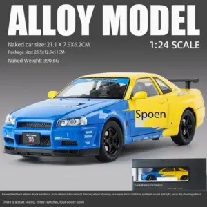 Diecast 1:24 GTR Skyline Floral Edition Model 12 Sa359b138827c432281279401773dac89Y
