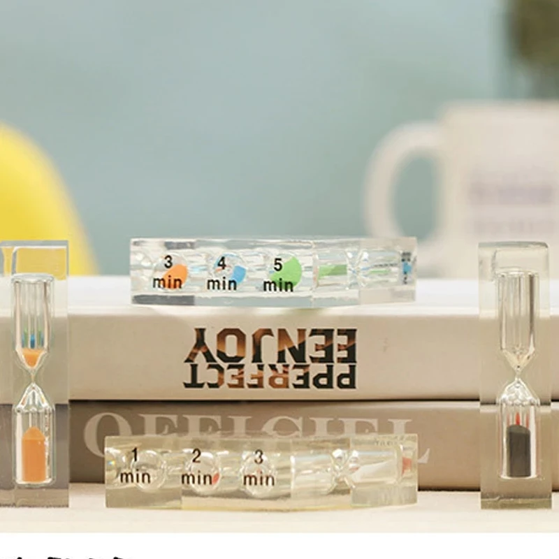 Colorful Acrylic Hourglass Timer 1-5 Minutes 2 Colorful Acrylic Hourglass Timer 1-5 Minutes - Image 2