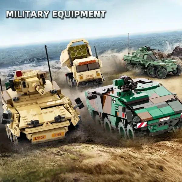 Military Armored Vehicle Building Blocks Set - Image 4