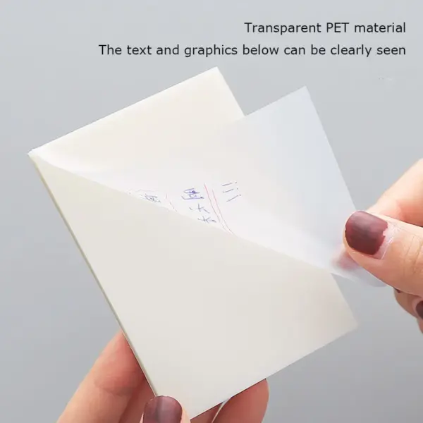 Transparent Sticky Notes Set (100 Sheets) - Image 4