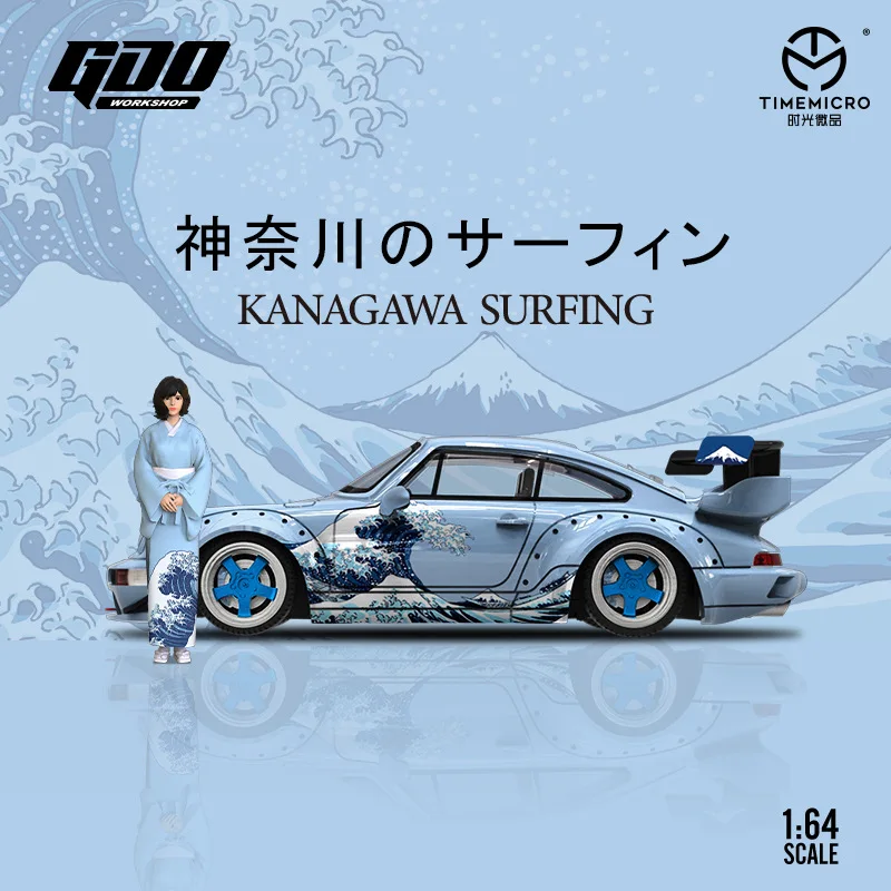 RWB964 Kanagawa Surfing Miniature Car Model 2 RWB964 Kanagawa Surfing Miniature Car Model - Image 2