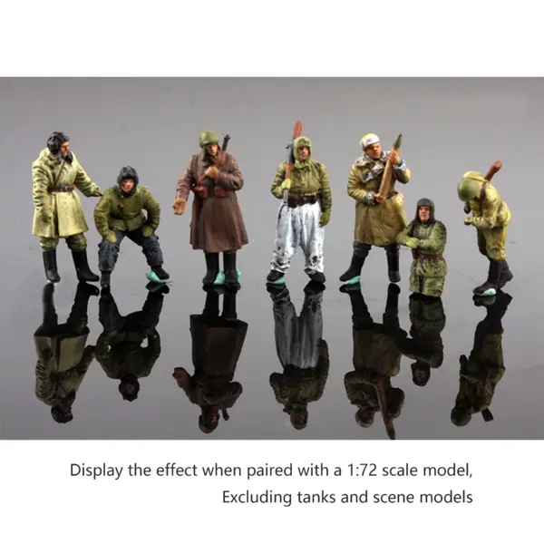 1/72 Soviet Winter Soldier Squad Resin Model Set - Image 6