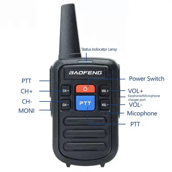 BAOFENG BF-C50 Walkie Talkies 5W UHF 2-4 Pack - Image 2