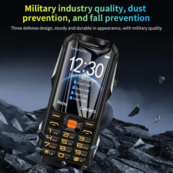 Q9 GSM 2G Network Rugged Mobile Phone with 4 SIM Slots - Image 5